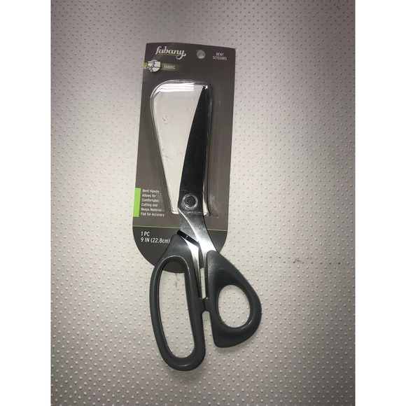 Fabany Fabric Scissors Bent Handle Sharp Blades Adjustable 9 Inch - Picture 1 of 2